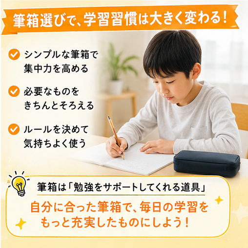 筆箱選びで学習習慣が大きく変わる