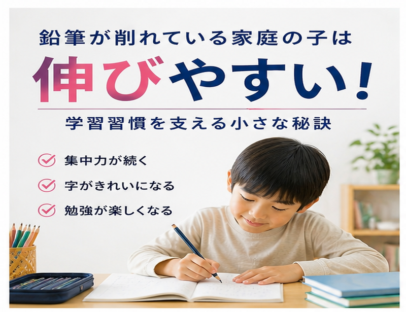 鉛筆の状態は「家庭力」の表れ。先生が密かに見ていること