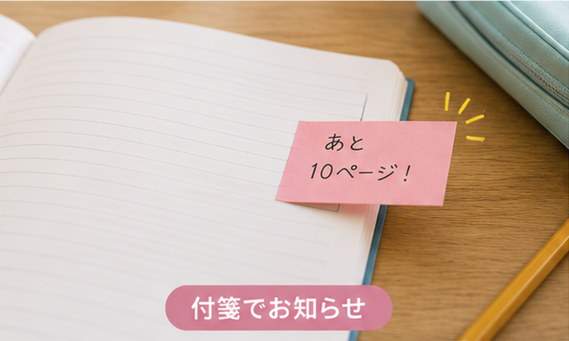 付箋でお知らせ