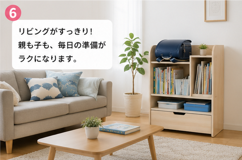 すっきりしたリビング