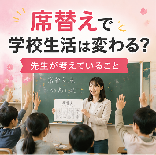 席替えって、どうやって決まるの？先生が教える3つの方法と配慮のこと