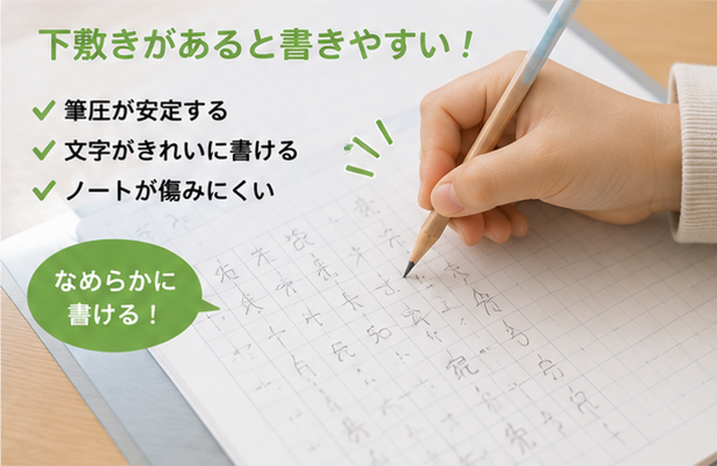 なめらかに書ける下敷き